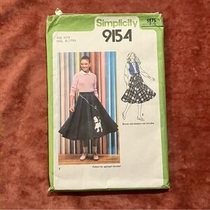Simplicity Skirt Pattern #9154